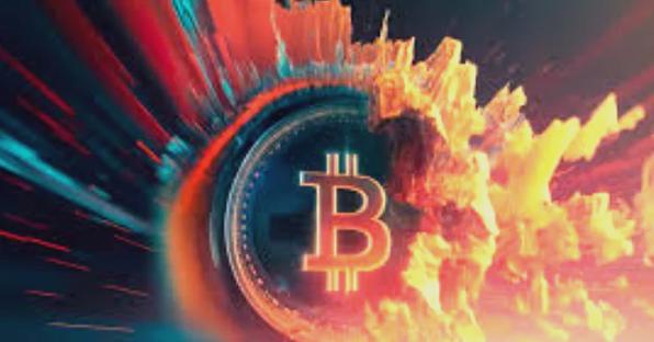 High-performance Bitcoin mining rig in action